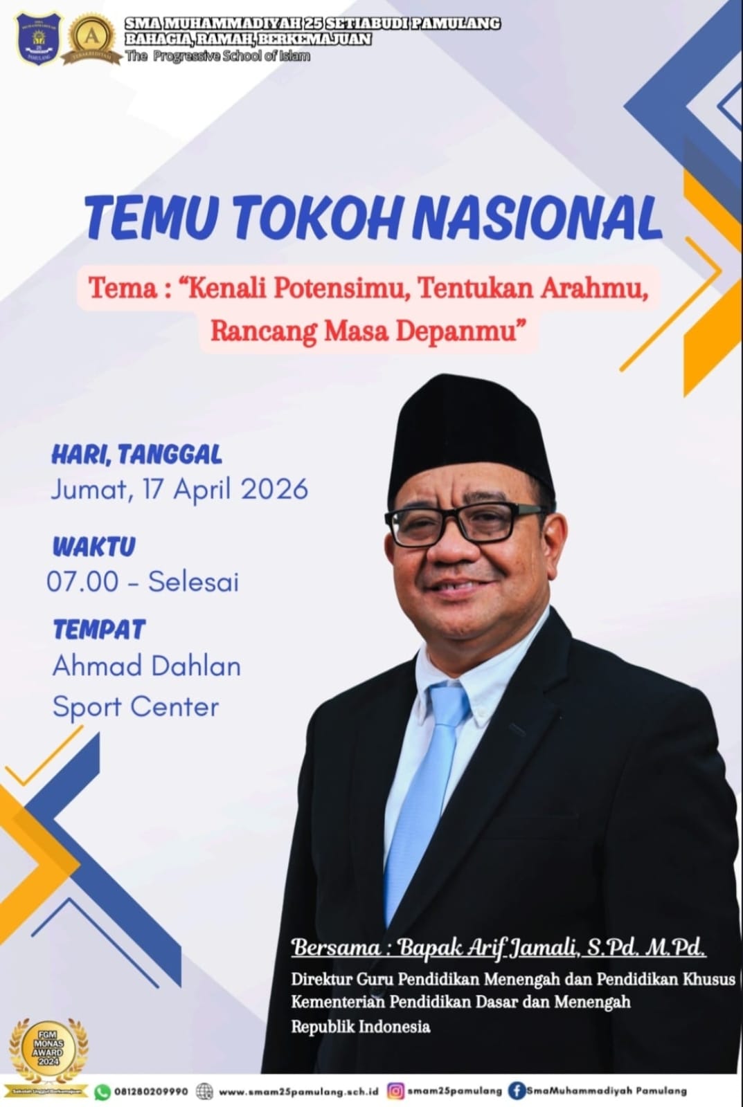 Spesial! Tadarus Kolosal SMAMDuma Dihadiri Tokoh Nasional, Bangkitkan Semangat Juang Masa Muda
